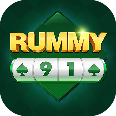 Rummy game logo with green background