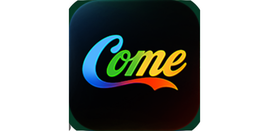 Colorful text on dark background